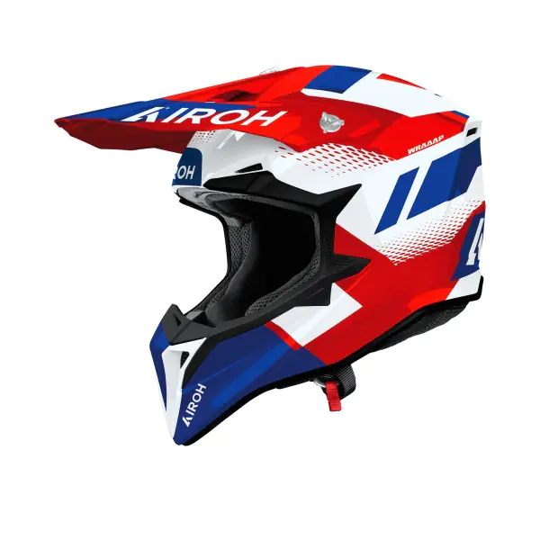 Airoh Каска Wraaap Vision Red/Blue Gloss - BobiMX.com Airoh Каска Wraaap Vision Red/Blue Gloss