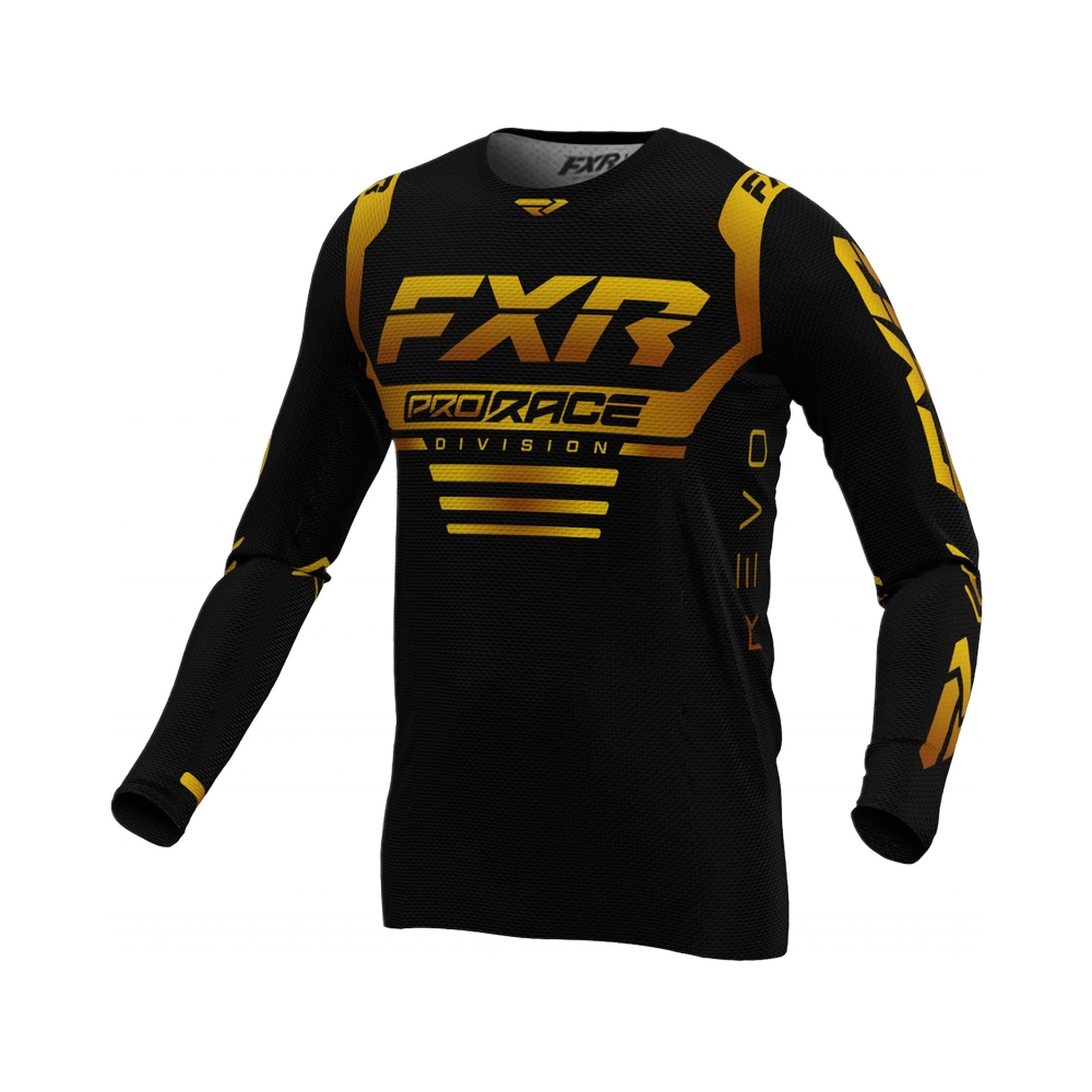FXR Тениска Revo MX24 Black Gold - изглед 1