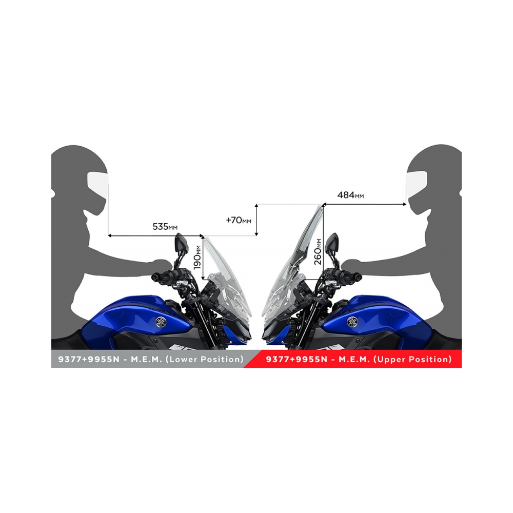 Puig Механизъм за регулиране позицията на слюдата ръчен Yamaha MT-09 17-20 - изглед 5