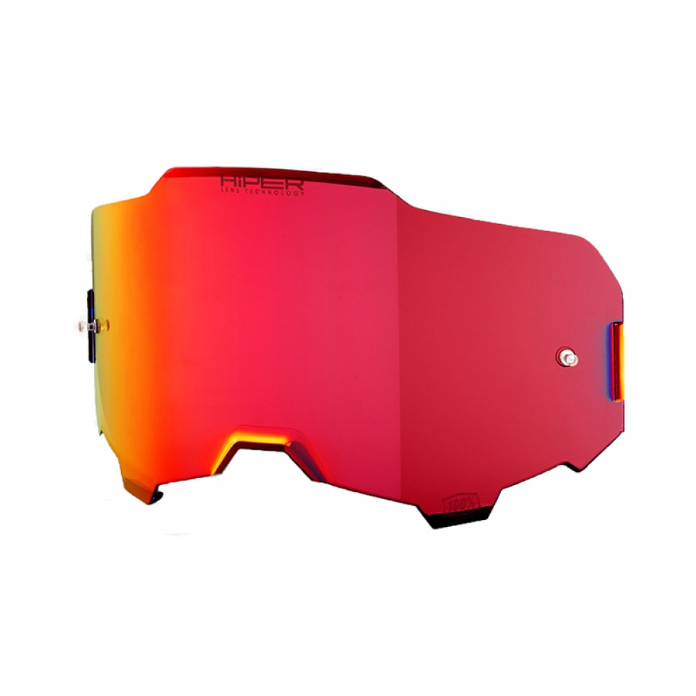 100% Слюда за очила 100% Armega HiPER - червена огледална - изглед 1