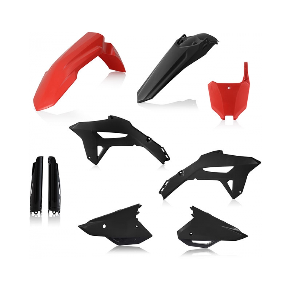 Acerbis Пълен кит пластмаси Honda CRF450R 21-24, CRF250R 22-24 черен/червен - изглед 1