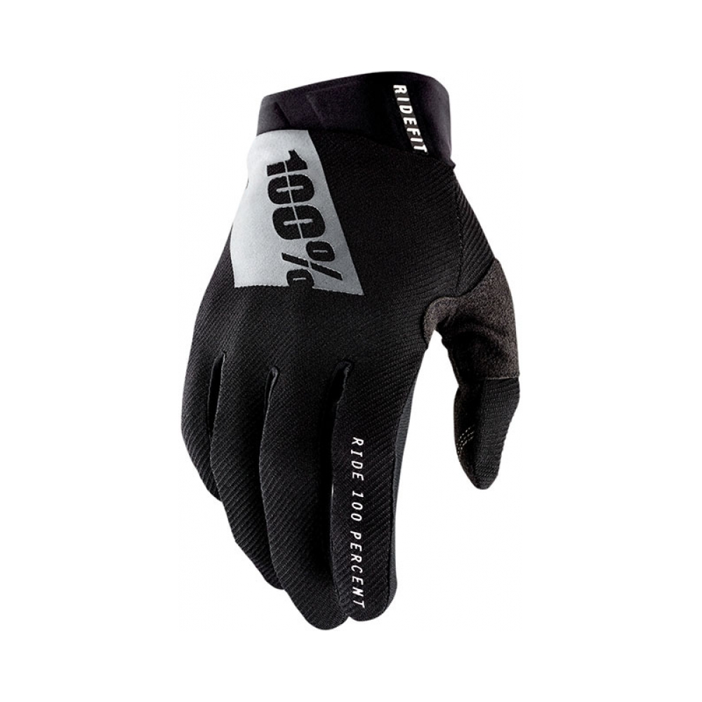 100% Ръкавици Ridefit Black/White - изглед 1