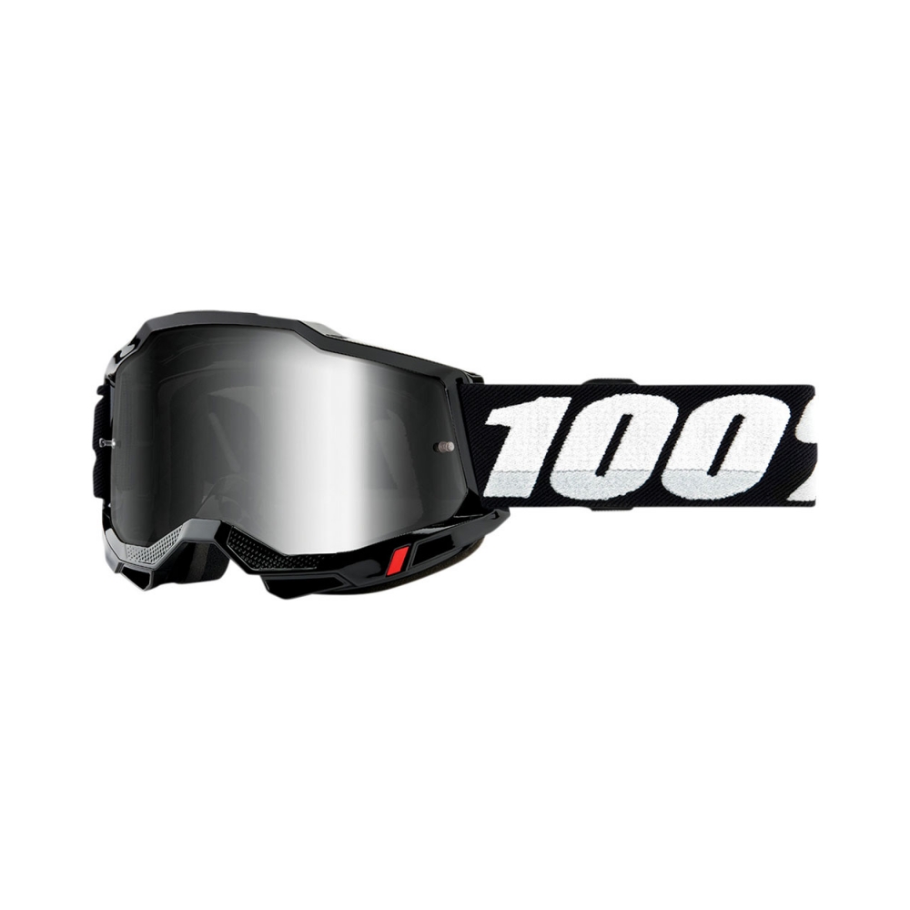 100% Очила Accuri2 Black - Mirror Silver - изглед 1