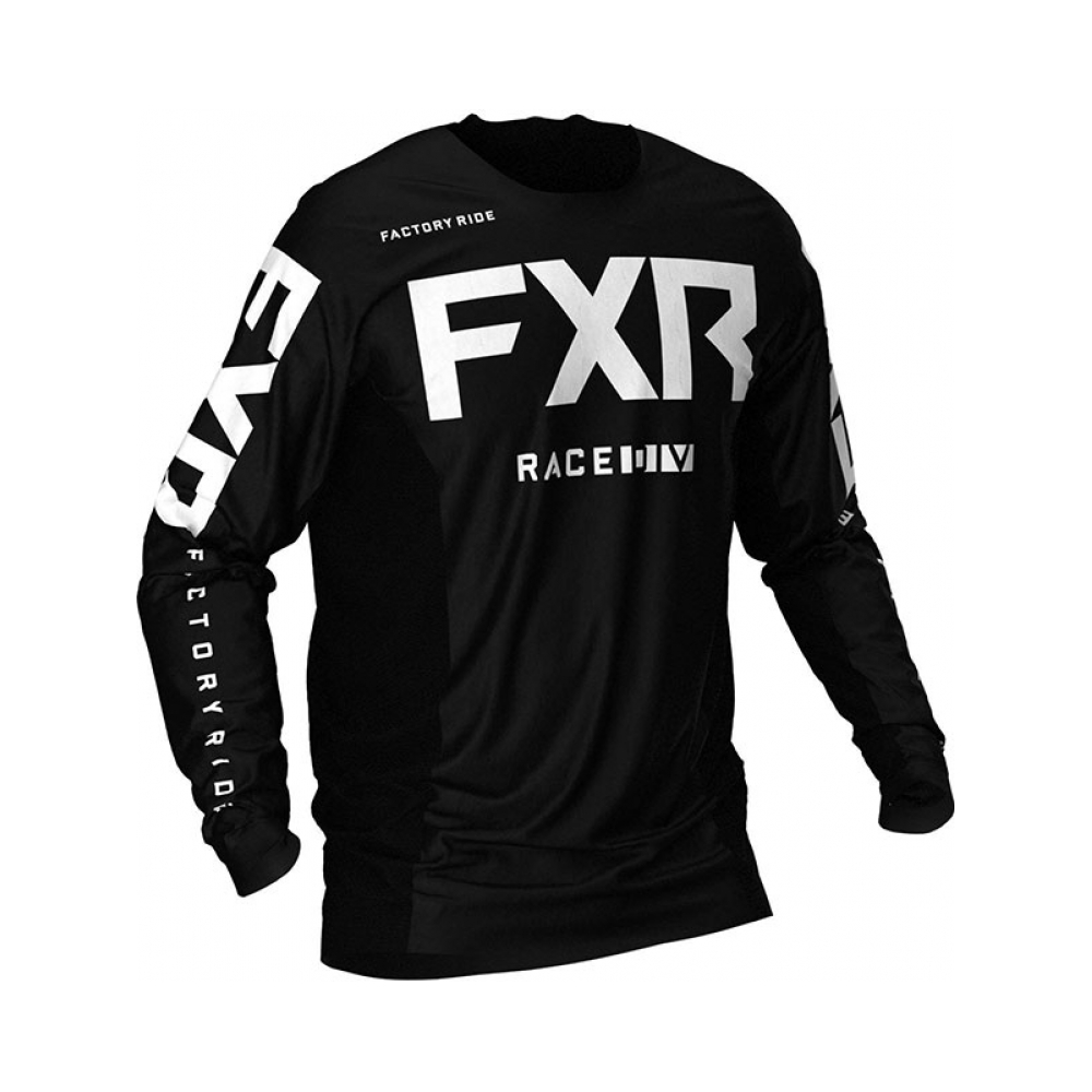 FXR Тениска Podium MX Black/White - изглед 1