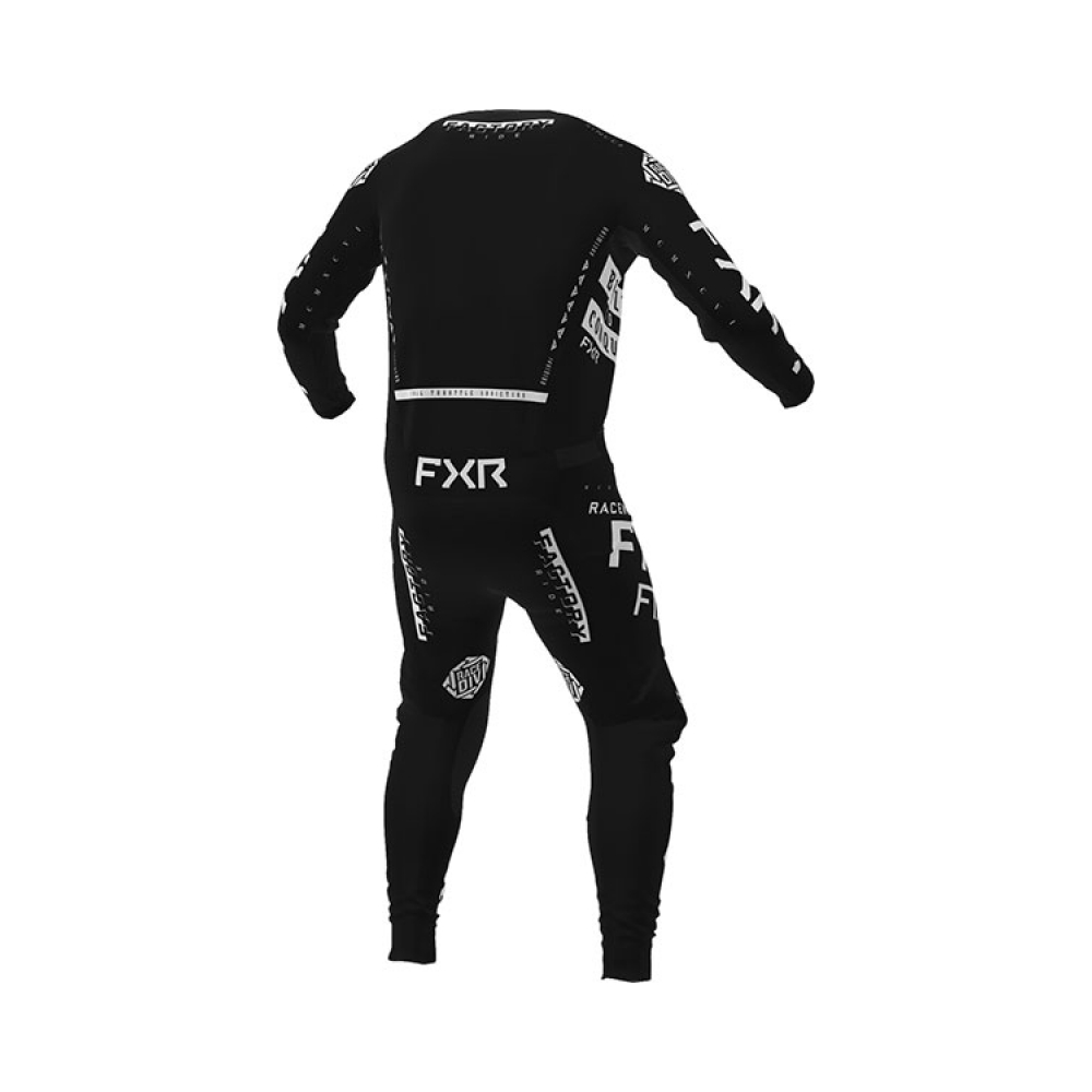 FXR Тениска Podium MX22 Gladiator Black/White - изглед 4
