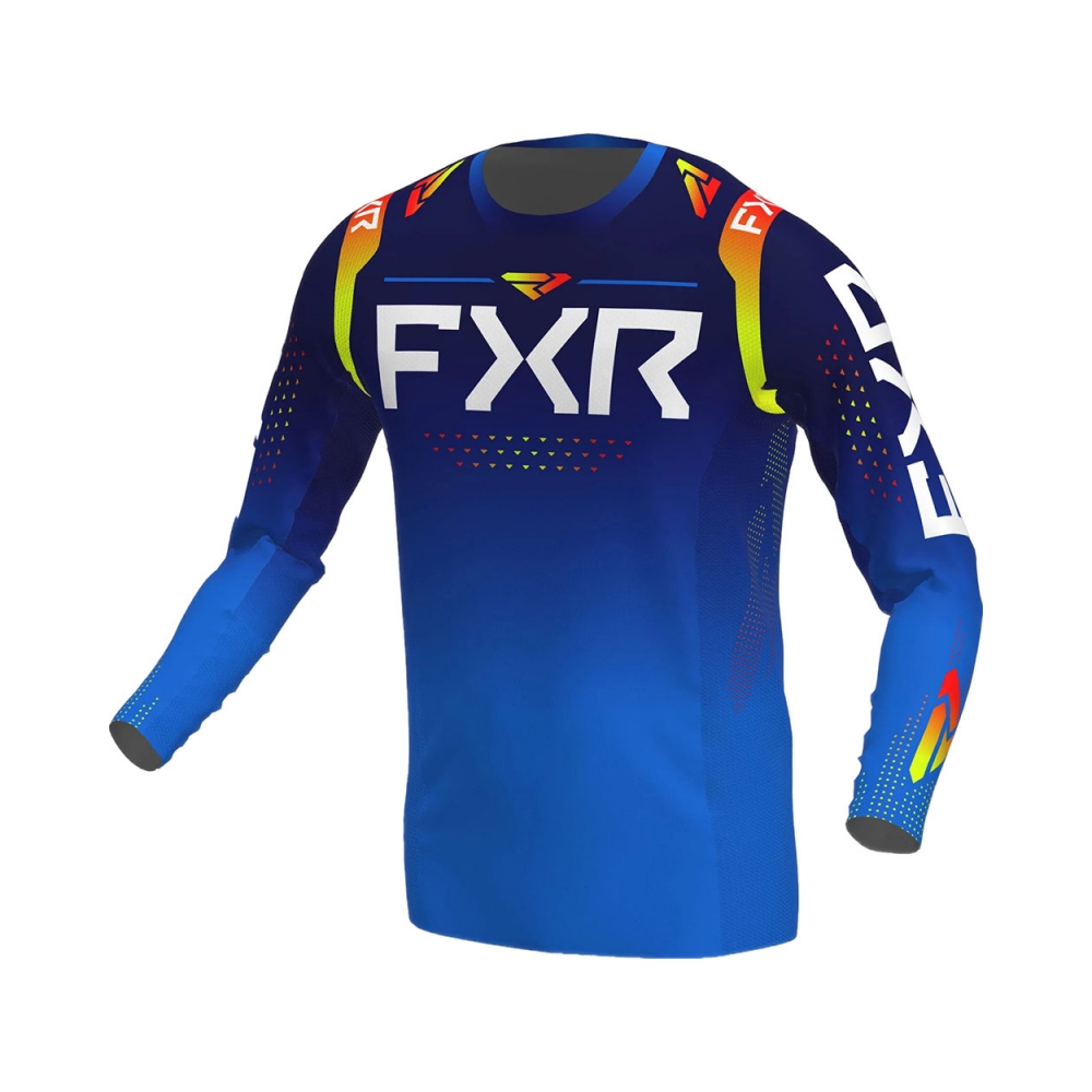 FXR Детска тениска Stretch Pro MX22 Youth Navy/Inferno - изглед 1