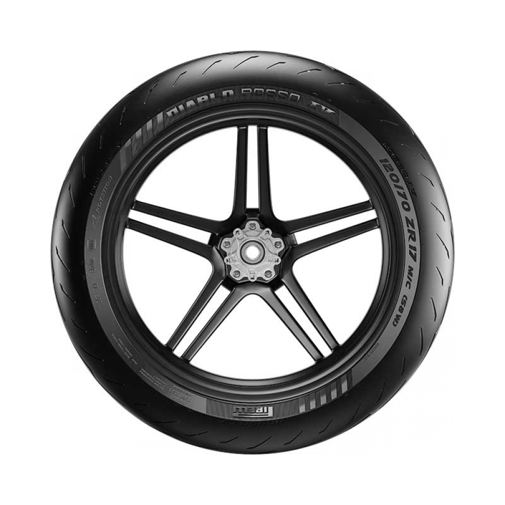 Pirelli Предна гума Diablo Rosso IV 120/60 ZR 17 M/C TL (55W) F - изглед 3