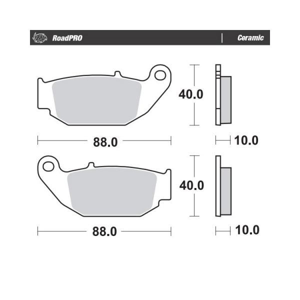Moto-Master Накладки 410604 задни Honda, Suzuki - BobiMX.com Moto-Master Накладки 410604 задни Honda, Suzuki