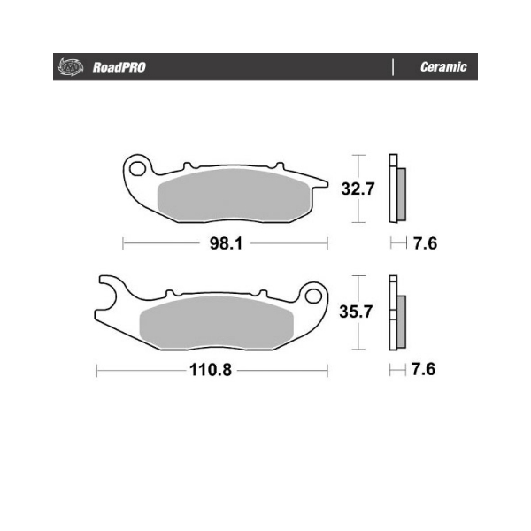 Moto-Master Накладки 414104 предни - BobiMX.com Moto-Master Накладки 414104 предни