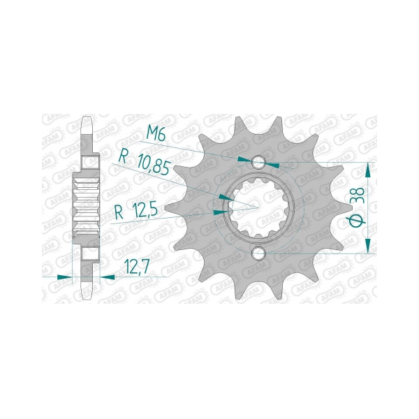 AFAM Преден зъбак 14 Зъба/ 520 Kawasaki KLR650 95-14, KLX650 93-02 - BobiMX.com AFAM Преден зъбак 14 Зъба/ 520 Kawasaki KLR650 95-14, KLX650 93-02