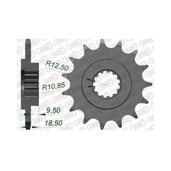 AFAM Преден зъбак 15 Зъба/ 520 Kawasaki Z750 04-13, Z800 13-16 - BobiMX.com AFAM Преден зъбак 15 Зъба/ 520 Kawasaki Z750 04-13, Z800 13-16