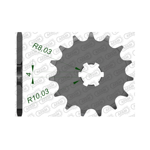 AFAM Преден зъбак 14 Зъба/ 420 Kawasaki KX65 00-26, KX85 01-25; Yamaha TT-R110E 08-25, TT-R50E 06-24; Suzuki RM60/65 - BobiMX.com AFAM Преден зъбак 14 Зъба/ 420 Kawasaki KX65 00-26, KX85 01-25; Yamaha TT-R110E 08-25, TT-R50E 06-24; Suzuki RM60/65