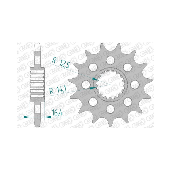 AFAM Преден зъбак 16 Зъба/ 525 KTM 1290 Super Duke 16-24, 950 Adventure/Supermoto, SM990R 08-12, RC8R 09-15 - BobiMX.com AFAM Преден зъбак 16 Зъба/ 525 KTM 1290 Super Duke 16-24, 950 Adventure/Supermoto, SM990R 08-12, RC8R 09-15