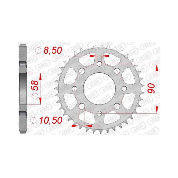 AFAM Заден Стоманен Зъбак 51 Зъба/ 428 Honda CB125 72-79, XL125 78-79, SL125 76-80 - BobiMX.com AFAM Заден Стоманен Зъбак 51 Зъба/ 428 Honda CB125 72-79, XL125 78-79, SL125 76-80