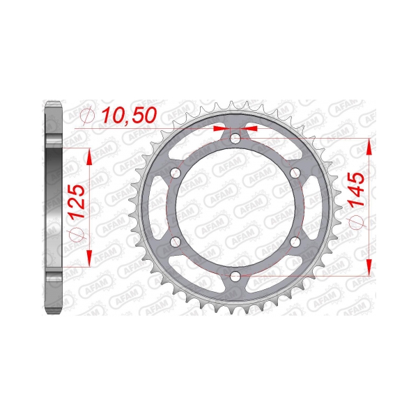 AFAM Заден Стоманен Зъбак 43 Зъба/ 525 Yamaha TDM850 91-01 - BobiMX.com AFAM Заден Стоманен Зъбак 43 Зъба/ 525 Yamaha TDM850 91-01
