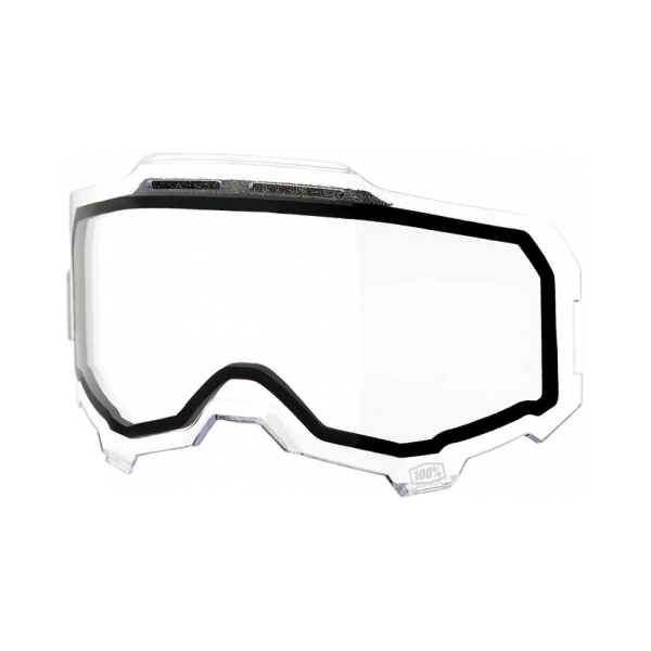 100% Слюда за очила 100% Armega / ARmatic - прозрачна двойна вентилирана - BobiMX.com 100% Слюда за очила 100% Armega / ARmatic - прозрачна двойна вентилирана