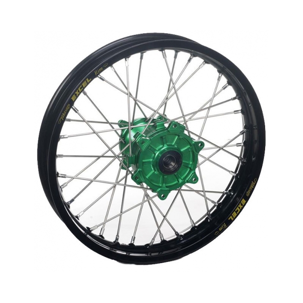 Haan Wheels Комплект задна джанта 14x1.60 36 спици Kawasaki KX85 01- - BobiMX.com Haan Wheels Комплект задна джанта 14x1.60 36 спици Kawasaki KX85 01-