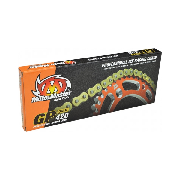 Moto-Master Мотоциклетна верига GP Gold MX 420/134L - BobiMX.com Moto-Master Мотоциклетна верига GP Gold MX 420/134L
