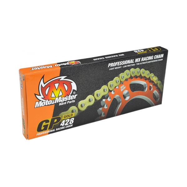 Moto-Master Мотоциклетна верига GP Gold MX 428/134L - BobiMX.com Moto-Master Мотоциклетна верига GP Gold MX 428/134L