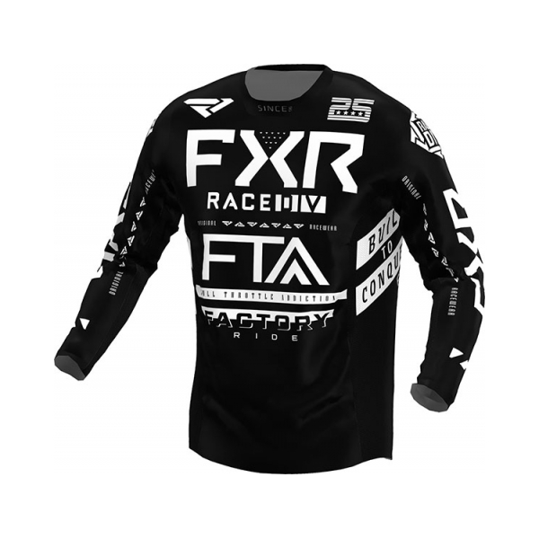 FXR Тениска Podium MX22 Gladiator Black/White - BobiMX.com FXR Тениска Podium MX22 Gladiator Black/White