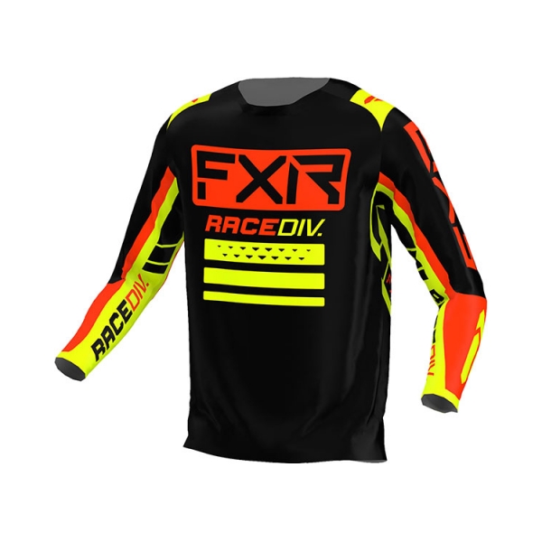 FXR Тениска Clutch Pro MX22 Black/Nuke Red/Hi Vis - BobiMX.com FXR Тениска Clutch Pro MX22 Black/Nuke Red/Hi Vis