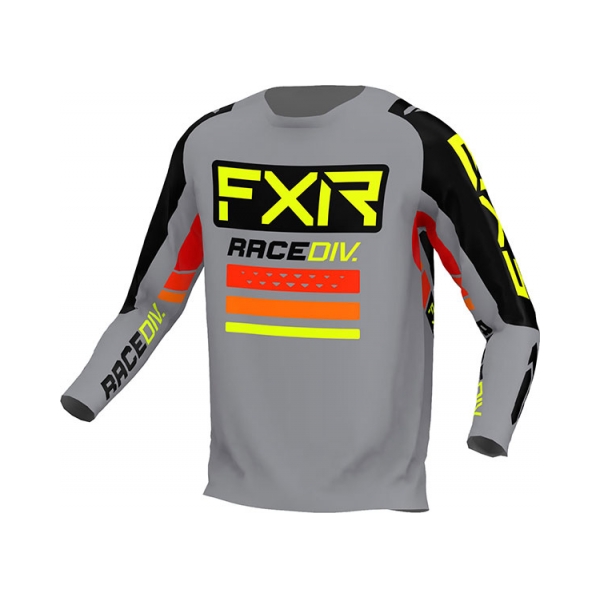 FXR Тениска Clutch Pro MX22 Grey/Black/Hi Vis - BobiMX.com FXR Тениска Clutch Pro MX22 Grey/Black/Hi Vis