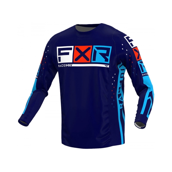 FXR Тениска Podium Pro LE MX22 Navy/Red - BobiMX.com FXR Тениска Podium Pro LE MX22 Navy/Red