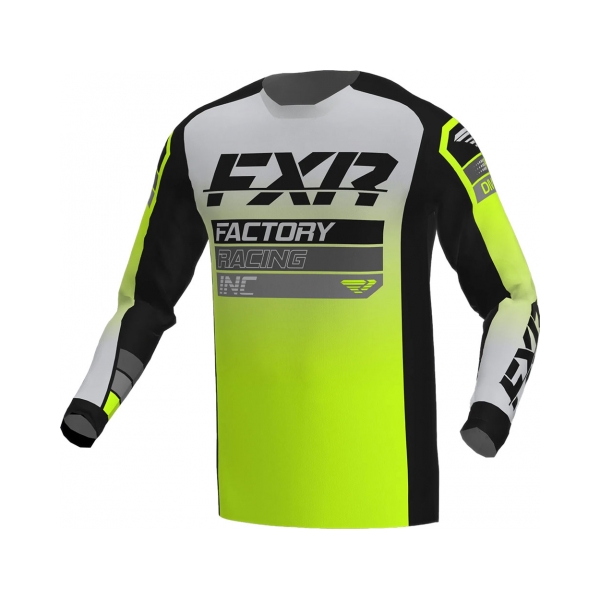 FXR Тениска Clutch MX23 Black Grey Hi Vis - BobiMX.com FXR Тениска Clutch MX23 Black Grey Hi Vis
