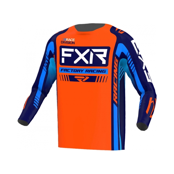 FXR Тениска Clutch Pro MX23 Orange Navy - BobiMX.com FXR Тениска Clutch Pro MX23 Orange Navy