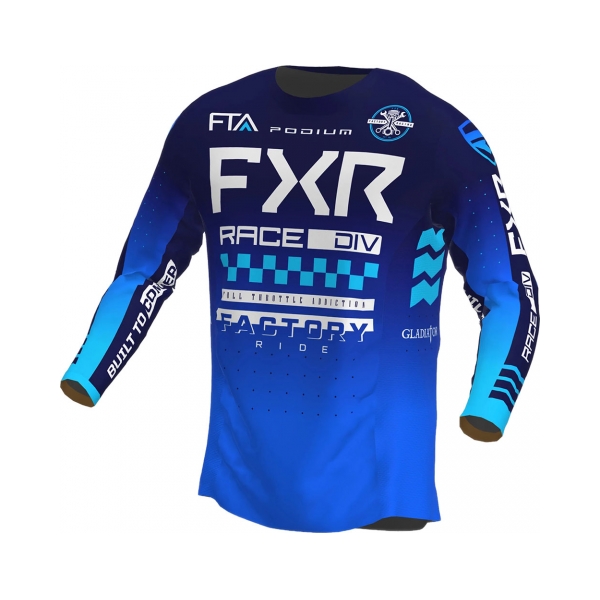 FXR Тениска Podium Gladiator MX23 Blue - BobiMX.com FXR Тениска Podium Gladiator MX23 Blue