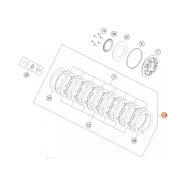 KTM Съединител комплект KTM 250/350/450/500 EXC-F 18-26, 450SX-F 13-26; Husqvarna FC450 14-25, FE250/350 20-26, FE450/501 14-26 - BobiMX.com KTM Съединител комплект KTM 250/350/450/500 EXC-F 18-26, 450SX-F 13-26; Husqvarna FC450 14-25, FE250/350 20-26, FE450/501 14-26