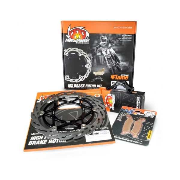 Moto-Master Преден спирачен диск 260mm кит Kawasaki KX85 01-25, KX100 06-21, KX112 22-23 - BobiMX.com Moto-Master Преден спирачен диск 260mm кит Kawasaki KX85 01-25, KX100 06-21, KX112 22-23