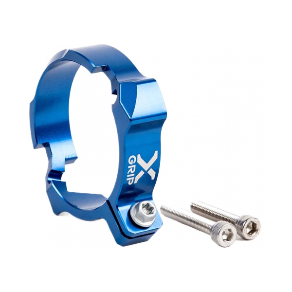 X-Grip Протектор за фланеца на ауспуха KTM EXC 18-26; Husqvarna TE 18-24; Gas Gas EC 21-26 Син - BobiMX.com X-Grip Протектор за фланеца на ауспуха KTM EXC 18-26; Husqvarna TE 18-24; Gas Gas EC 21-26 Син