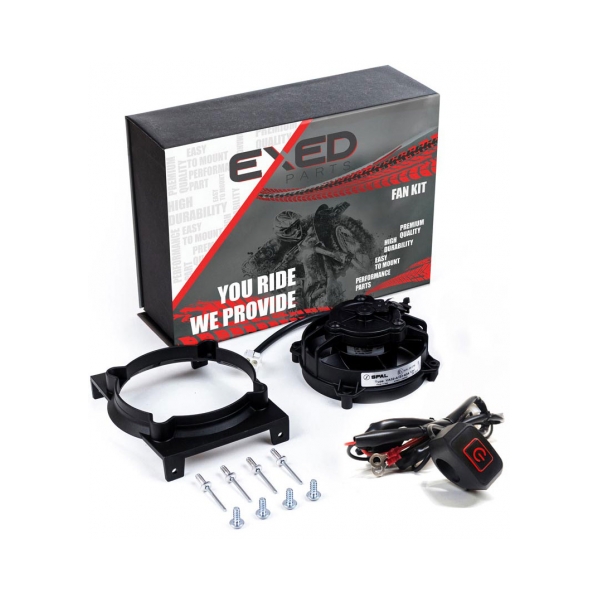 Exed Parts Перка за охлаждане SPAL комплект с Led ON/OFF бутон за Beta 2T/4T RR 10-19 - BobiMX.com Exed Parts Перка за охлаждане SPAL комплект с Led ON/OFF бутон за Beta 2T/4T RR 10-19