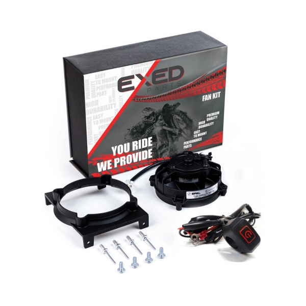Exed Parts Перка за охлаждане SPAL комплект с Led ON/OFF бутон за Beta 2T/4T RR 20-23, X-Trainer 250/300 20-23 - BobiMX.com Exed Parts Перка за охлаждане SPAL комплект с Led ON/OFF бутон за Beta 2T/4T RR 20-23, X-Trainer 250/300 20-23