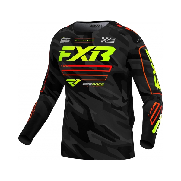 FXR Тениска Clutch MX25 Nuke HiVis Camo - BobiMX.com FXR Тениска Clutch MX25 Nuke HiVis Camo