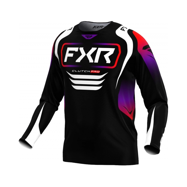 FXR Тениска Clutch Pro MX25 Black Red Purple - BobiMX.com FXR Тениска Clutch Pro MX25 Black Red Purple
