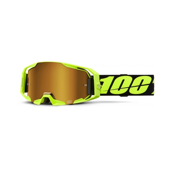 100% Очила ARmatic Neon Yellow - Mirror True Gold - BobiMX.com 100% Очила ARmatic Neon Yellow - Mirror True Gold