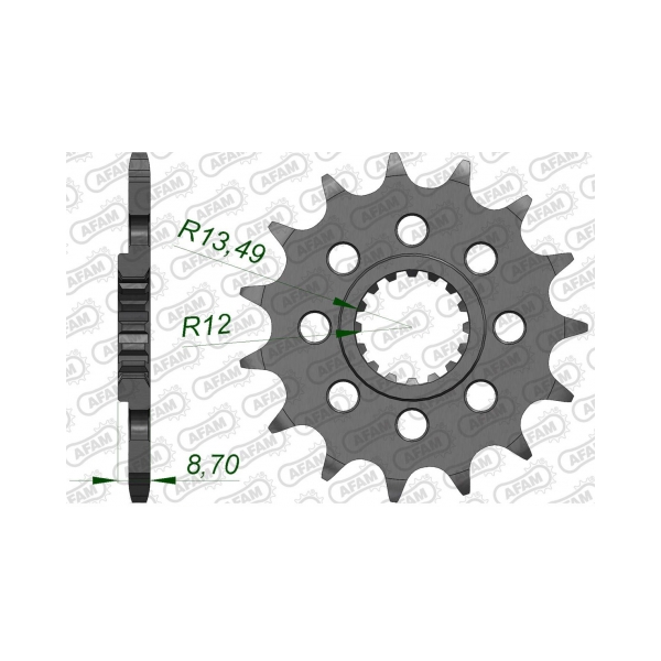 AFAM Преден зъбак 17 Зъба/ 520 Suzuki GSX-R1000 09-16, GSX-R1000A ABS 15-16 - BobiMX.com AFAM Преден зъбак 17 Зъба/ 520 Suzuki GSX-R1000 09-16, GSX-R1000A ABS 15-16