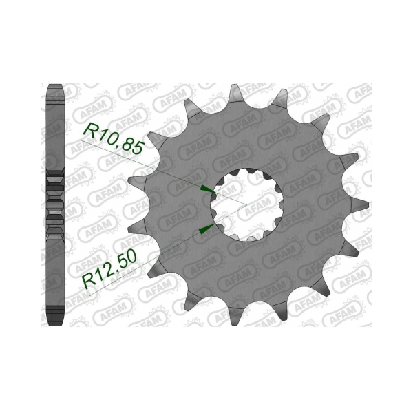 AFAM Преден зъбак 15 Зъба/ 525 Kawasaki ZX10 04-10; Suzuki DL650/1000/1050 V-Strom, GSR600/750, GSX - BobiMX.com AFAM Преден зъбак 15 Зъба/ 525 Kawasaki ZX10 04-10; Suzuki DL650/1000/1050 V-Strom, GSR600/750, GSX