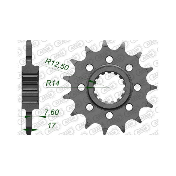 AFAM Преден зъбак 15 Зъба/ 520 Ducati Panigale V4 18-24, Streetfighter V2/V4 22-24 - BobiMX.com AFAM Преден зъбак 15 Зъба/ 520 Ducati Panigale V4 18-24, Streetfighter V2/V4 22-24