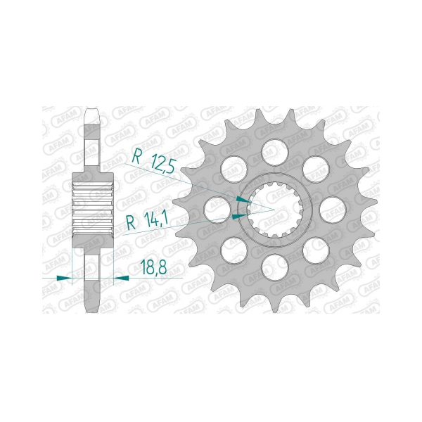 AFAM Преден зъбак 20 Зъба/ 525 BMW F800R 05-20 - BobiMX.com AFAM Преден зъбак 20 Зъба/ 525 BMW F800R 05-20
