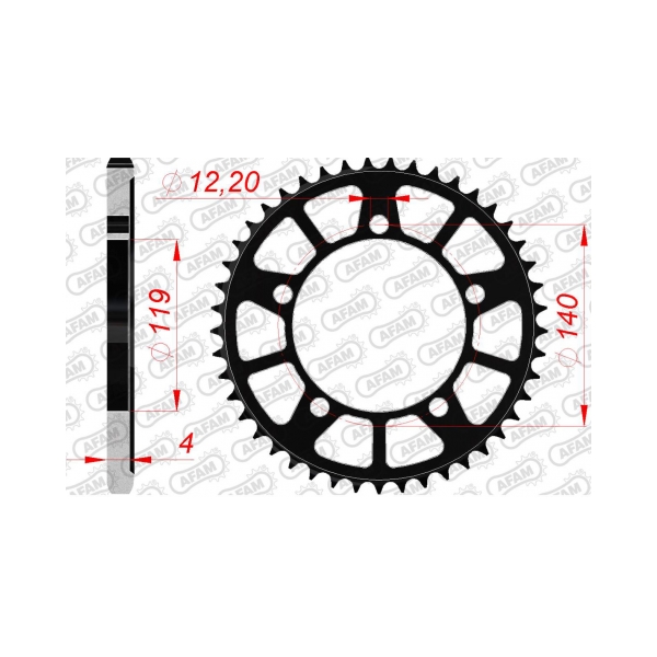 AFAM Заден Стоманен Зъбак 45 Зъба/ 525 BMW M1000RR 21-25, S1000RR 19-24, S1000R 21-24, S1000XR 20-25 - BobiMX.com AFAM Заден Стоманен Зъбак 45 Зъба/ 525 BMW M1000RR 21-25, S1000RR 19-24, S1000R 21-24, S1000XR 20-25