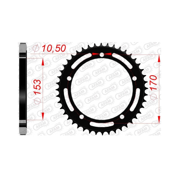 AFAM Заден Стоманен Зъбак 44 Зъба/ 525 Kawasaki H21000SX/SE 18-20, Ninja H21000 15-20, Ninja H21000SX/SE 22-25 - BobiMX.com AFAM Заден Стоманен Зъбак 44 Зъба/ 525 Kawasaki H21000SX/SE 18-20, Ninja H21000 15-20, Ninja H21000SX/SE 22-25