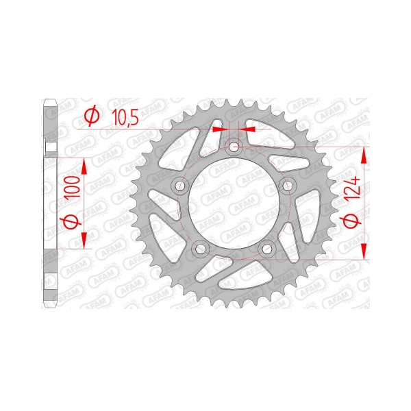 AFAM Заден Стоманен Зъбак 44 Зъба/ 520 Ducati 1100 Scrambler 18-20, 797 Monster 17-20, 800 Scrambler Full Throttle/Icon 15-24 - BobiMX.com AFAM Заден Стоманен Зъбак 44 Зъба/ 520 Ducati 1100 Scrambler 18-20, 797 Monster 17-20, 800 Scrambler Full Throttle/Icon 15-24