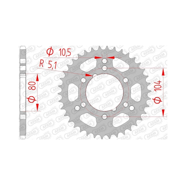 AFAM Заден Стоманен Зъбак 40 Зъба/ 520 Polaris 250 Trail Blazer 92-06, 330 Trail Boss 03-10, 500 Scrambler 00-11 - BobiMX.com AFAM Заден Стоманен Зъбак 40 Зъба/ 520 Polaris 250 Trail Blazer 92-06, 330 Trail Boss 03-10, 500 Scrambler 00-11