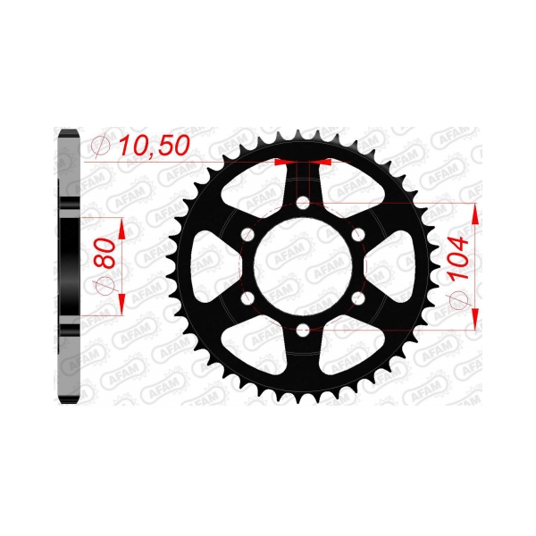AFAM Заден Стоманен Зъбак 44 Зъба/ 525 Kawasaki ZX10R 04-25, ZX7R 96-03, Versys 1000 12-24, Z1000 03-20, Z900 17-25, H2 1000 20-22 - BobiMX.com AFAM Заден Стоманен Зъбак 44 Зъба/ 525 Kawasaki ZX10R 04-25, ZX7R 96-03, Versys 1000 12-24, Z1000 03-20, Z900 17-25, H2 1000 20-22