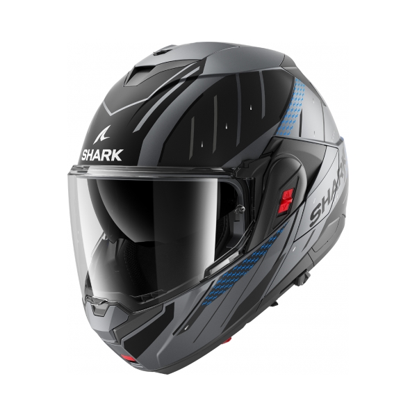 Shark Каска Oxo Rydger Mat Anthracite Blue Black - BobiMX.com Shark Каска Oxo Rydger Mat Anthracite Blue Black