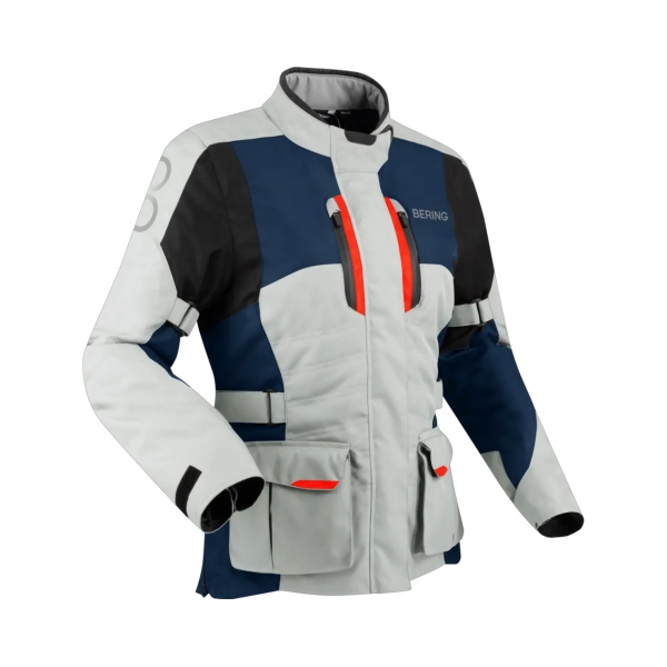 Bering Дамско яке Siberia Grey/Blue/Red - BobiMX.com Bering Дамско яке Siberia Grey/Blue/Red