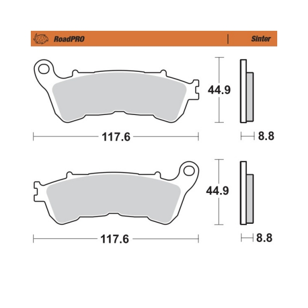 Moto-Master Накладки предни 406501 Honda - BobiMX.com Moto-Master Накладки предни 406501 Honda